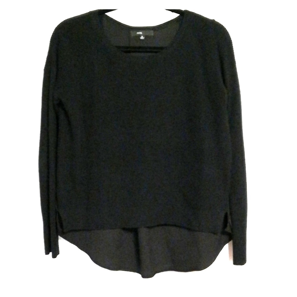Hi-Lo mixed media top